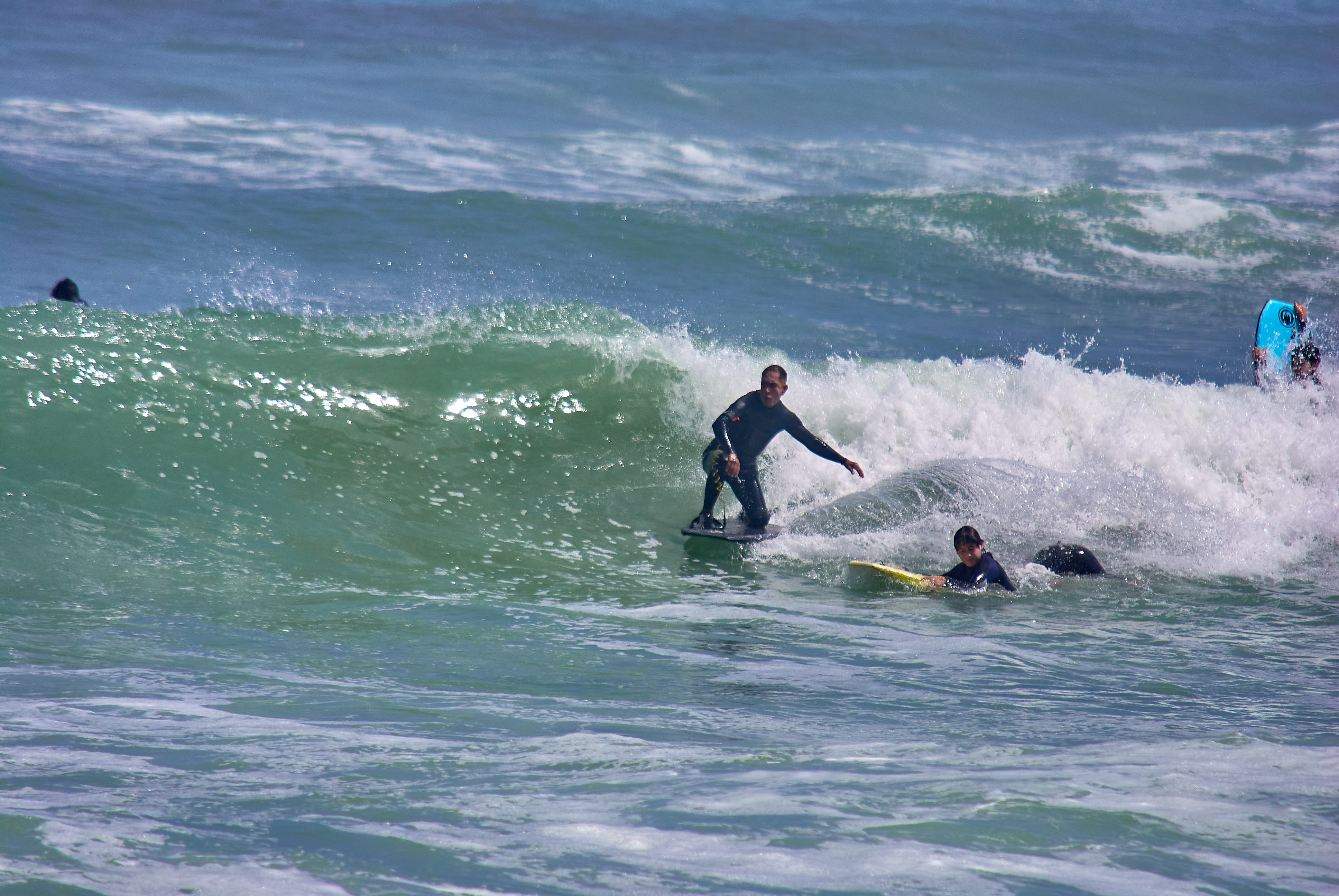 Clases de Bodyboard en Familia en Lima